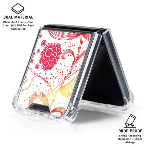 Elegant Flowers Galaxy Z Flip6 Clear Case