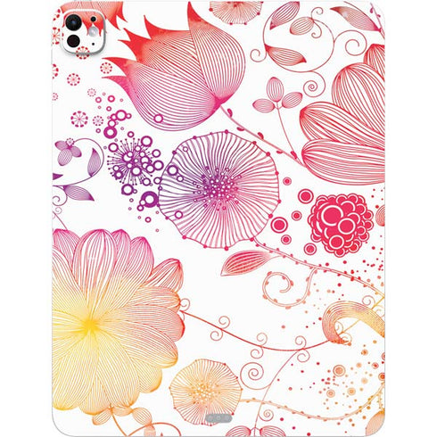 Elegant Flowers iPad Pro 13in M4 (2024) Skin