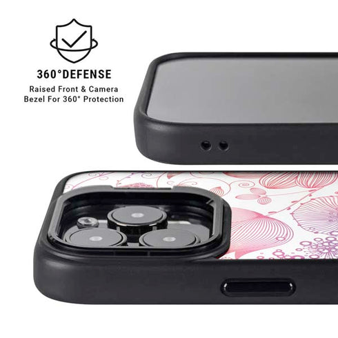 Elegant Flowers iPhone 14 Pro Kickstand Case