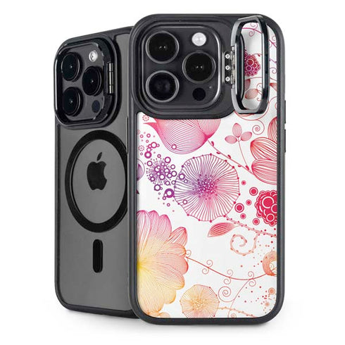 Elegant Flowers iPhone 15 Pro Kickstand Case