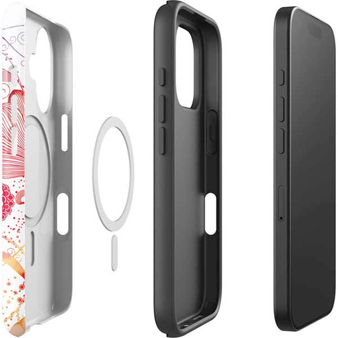 Elegant Flowers iPhone 16 Magsafe Impact Case