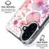Elegant Flowers iPhone 16 Plus Clear Case