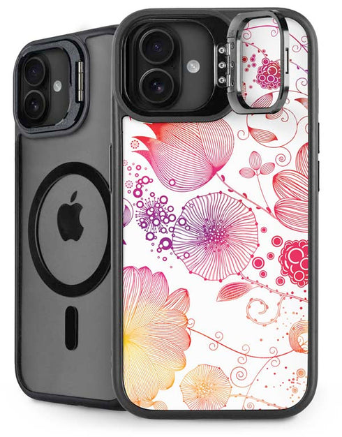 Elegant Flowers iPhone 16 Plus Kickstand Case