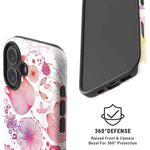 Elegant Flowers iPhone 16 Plus Magsafe Impact Case