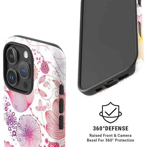 Elegant Flowers iPhone 16 Pro Magsafe Impact Case