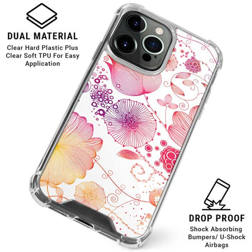 Elegant Flowers iPhone 16 Pro Max Clear Case