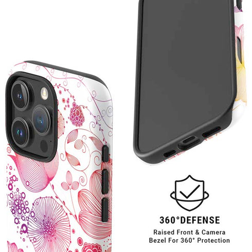 Elegant Flowers iPhone 16 Pro Max Magsafe Impact Case