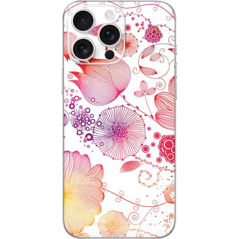 Elegant Flowers iPhone 16 Pro Max Skin
