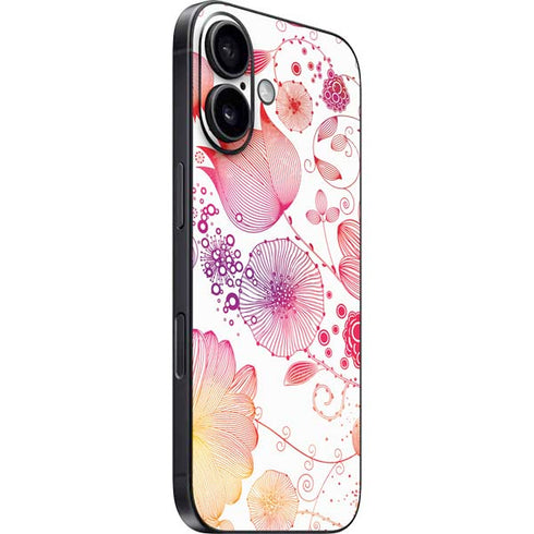Elegant Flowers iPhone 16 Skin