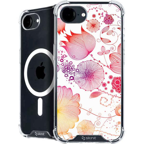 Elegant Flowers iPhone 16e MagSafe Case