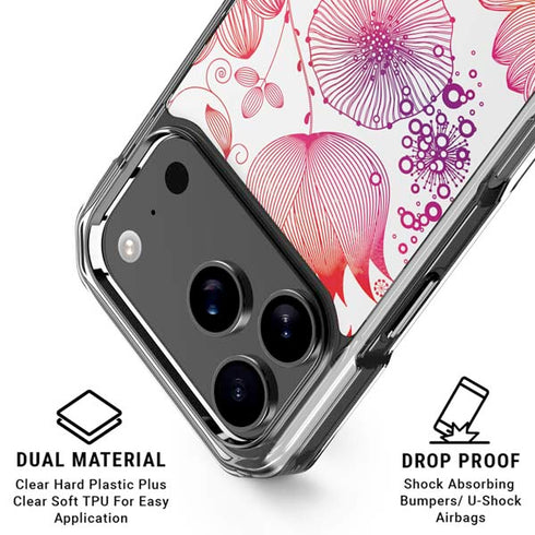 Elegant Flowers iPhone 18 Pro Clear Case