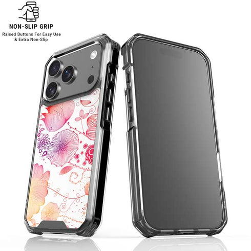 Elegant Flowers iPhone 18 Pro Clear Case