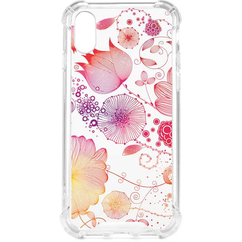 Elegant Flowers iPhone XS Clear Case