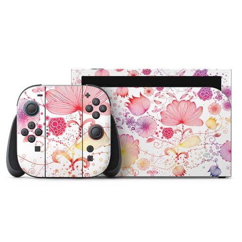 Elegant Flowers Nintendo Switch 2 (2025) with Joy-Con Skin