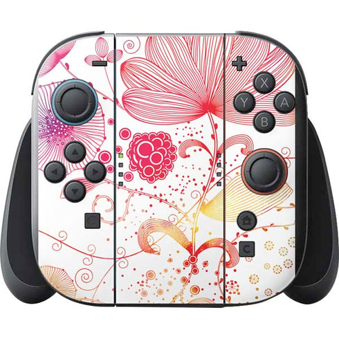 Elegant Flowers Nintendo Switch 2 (2025) with Joy-Con Skin