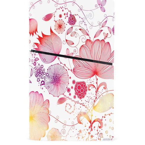 Elegant Flowers PS5 Slim Digital Edition Console Skin