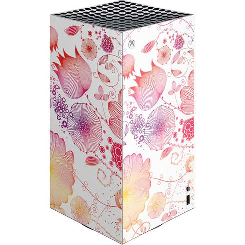Elegant Flowers XBox Series X Digital Edition Console Skin