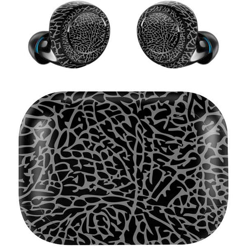 Elephant Print Black Amazon Echo Buds Skin