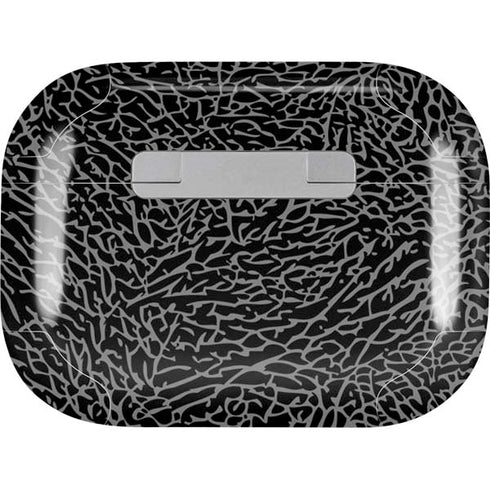 Elephant Print Black AirPods Skins
