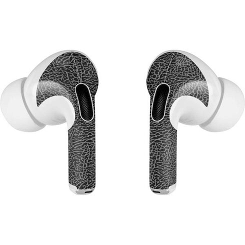 Elephant Print Black AirPods Skins
