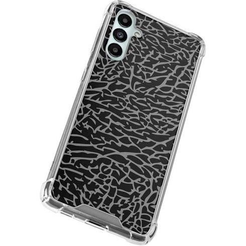 Elephant Print Black Gabb Phone 4 Clear Case