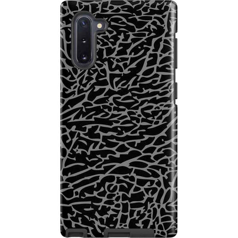 Elephant Print Black Galaxy Cases