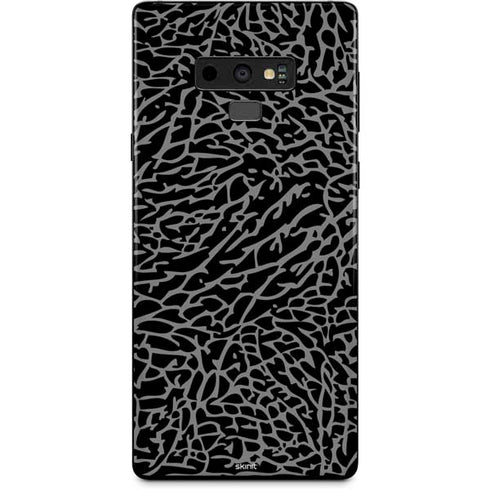 Elephant Print Black Galaxy Note 9 Skin