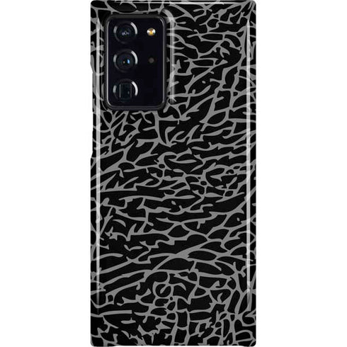 Elephant Print Black Galaxy Cases