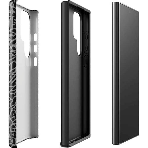 Elephant Print Black Galaxy S23 Ultra Pro Case