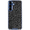 Elephant Print Black Galaxy S25 Clear Case