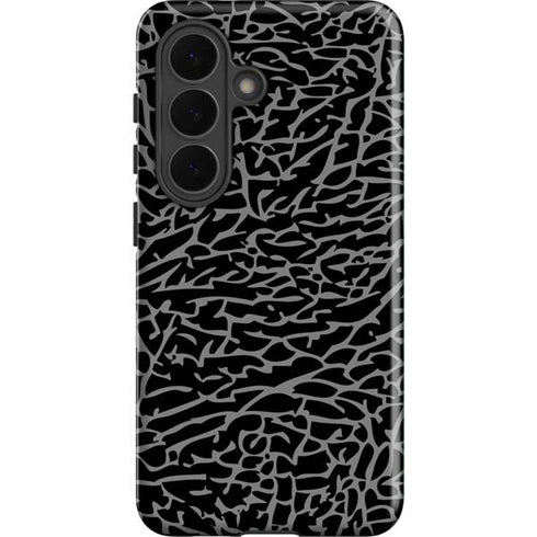 Elephant Print Black Galaxy S26 Plus Impact Case