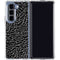 Elephant Print Black Galaxy Z Fold5 5G Clear Case
