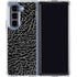 Elephant Print Black Galaxy Z Fold5 5G Clear Case