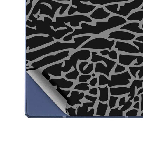 Elephant Print Black Galaxy Z Fold6 Skin