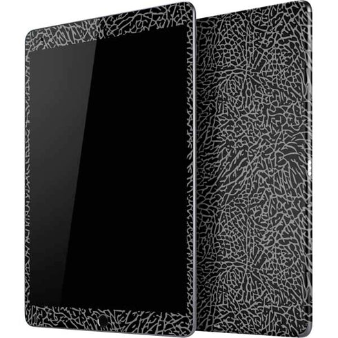 Elephant Print Black iPad Skins