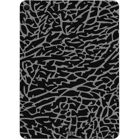 Elephant Print Black Apple iPad Air Skin