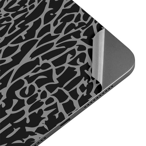 Elephant Print Black Apple iPad Mini Skin