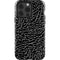 Elephant Print Black iPhone 15 Pro Impact Case