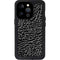 Elephant Print Black iPhone 15 Pro Waterproof Case