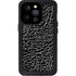 Elephant Print Black iPhone 15 Pro Waterproof Case