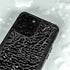 Elephant Print Black iPhone 15 Pro Waterproof Case