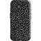Elephant Print Black iPhone 16 Impact Case
