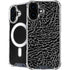 Elephant Print Black iPhone 16 MagSafe Case