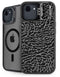 Elephant Print Black iPhone 16e Kickstand Case