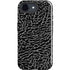 Elephant Print Black iPhone 16e Impact Case