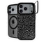 Elephant Print Black iPhone 18 Pro Kickstand Case