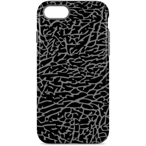 Elephant Print Black iPhone Cases