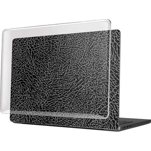 Elephant Print Black MacBook Pro 14in (2021-24) Case plus Skin