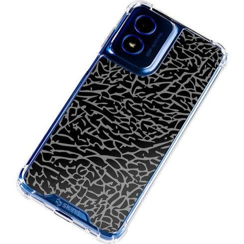 Elephant Print Black Moto G 5G (2024) Clear Case