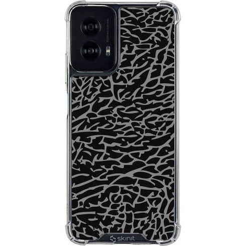 Elephant Print Black Moto G Power 5G (2024) Clear Case